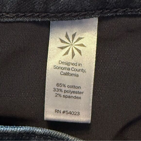 Athleta Sculptek Skinny Jeans Overdye Wash Dark Blue Denim Size 4 T Tall Long - Picture 8 of 9